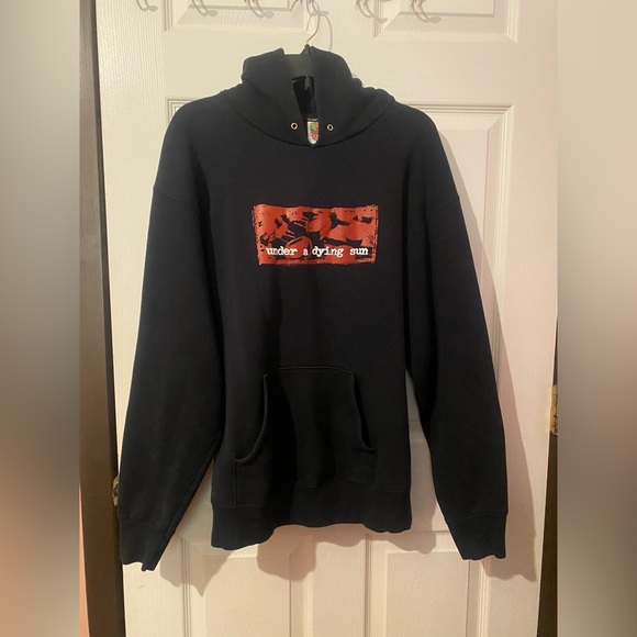 Vintage Under a Dying Sun Exclusive Merch Music Logo Black Hoodie Men Large - Picture 6 of 10
